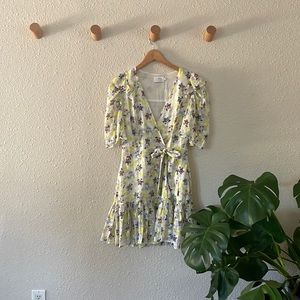 Chiffon mini dress. Multi colored. Size 4. Tanya Taylor.